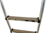 Ladder, Deluxe Aluminum, Stainless Steel Steps  PN98021-Mill|Echelles de quai en aluminium,  échelles de luxe, marches en acier inoxydable  PN98021-Mill