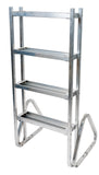 Ladder, Flip-Up, Mill FinishAluminum with Aluminum Steps PN98038 |Échelles de quai en aluminium,  remonter l'échelle, marches en aluminium PN98038